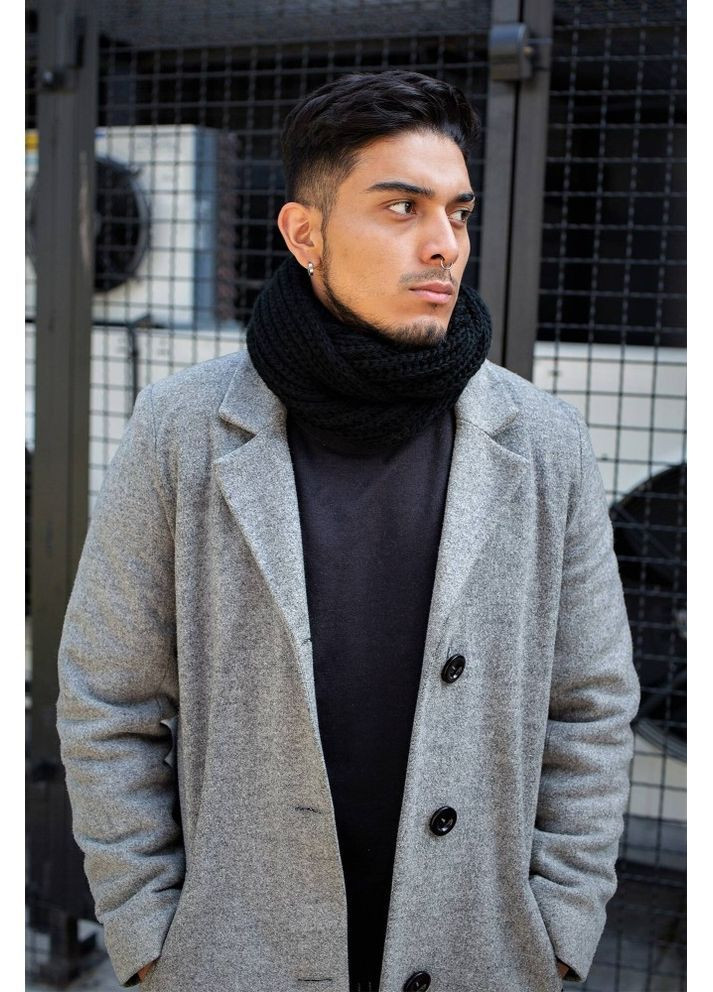 Шарф Хомут черный Scarf Black Man Without (362501562)