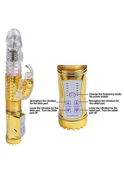 Вібратор подвійний секс-машина Bingo Sex Machine з рухом вгору-вниз і обертанням No Brand (303881679)