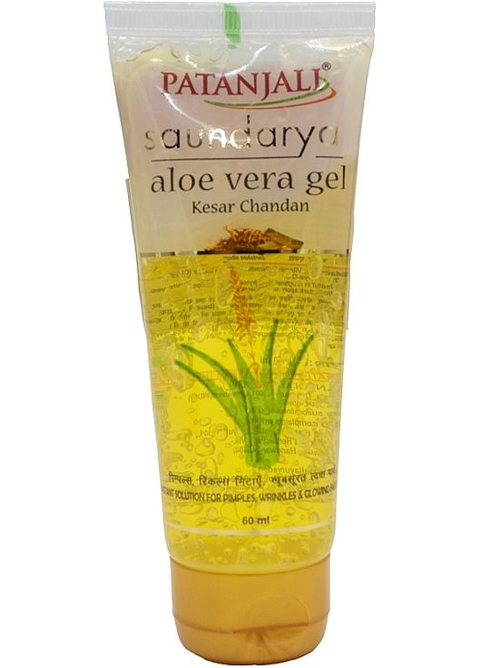 Гель для обличчя "Алое Вера" з шафраном і сандалом Saundarya Aloe Vera Kesar Chandan Gel 150ml (1441881-38974949) Patanjali (368624129)