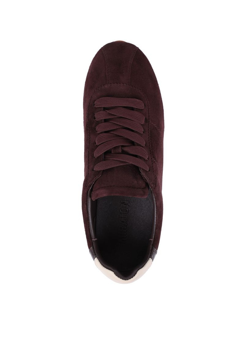 Женские Кроссовки 201-24201-8-1 Бордовый Велюр MIRATON бордовые демисезоны (368754197)