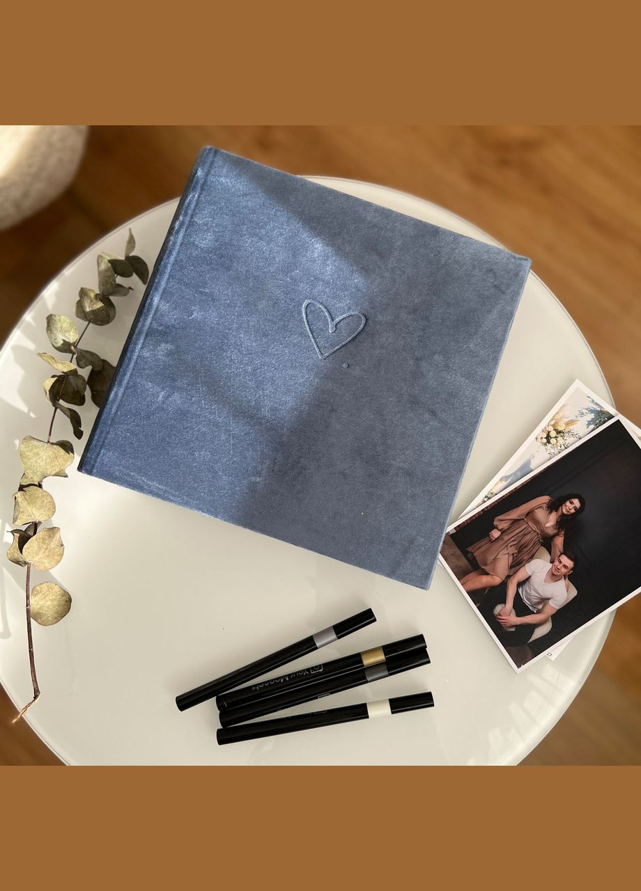 Фотоальбом 22х22 см з велюровою обкладинкою на 200 фото | Альбом для фото 10х15 Your Magnets (338861498)