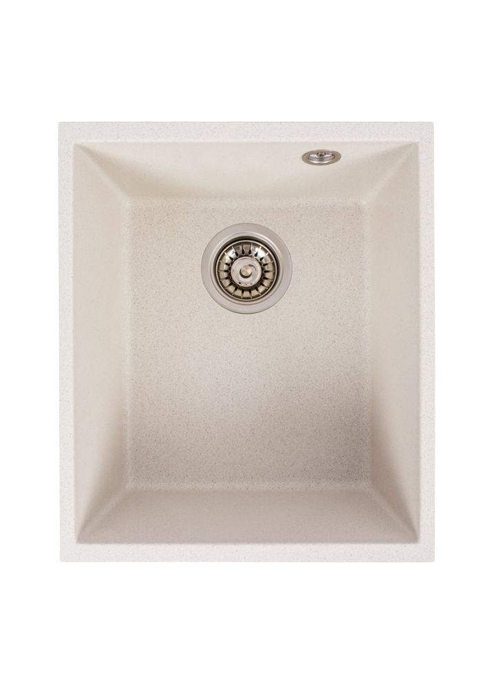 Кухонна гранітна мийка 3744 ROXY біла в крапку Valeso (370269010)