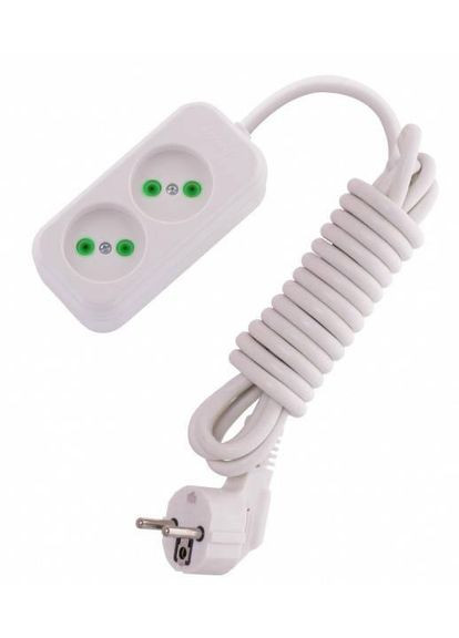 Удлинитель LETITIA без заземления 2 входа 5 метров Lezard (361150488)