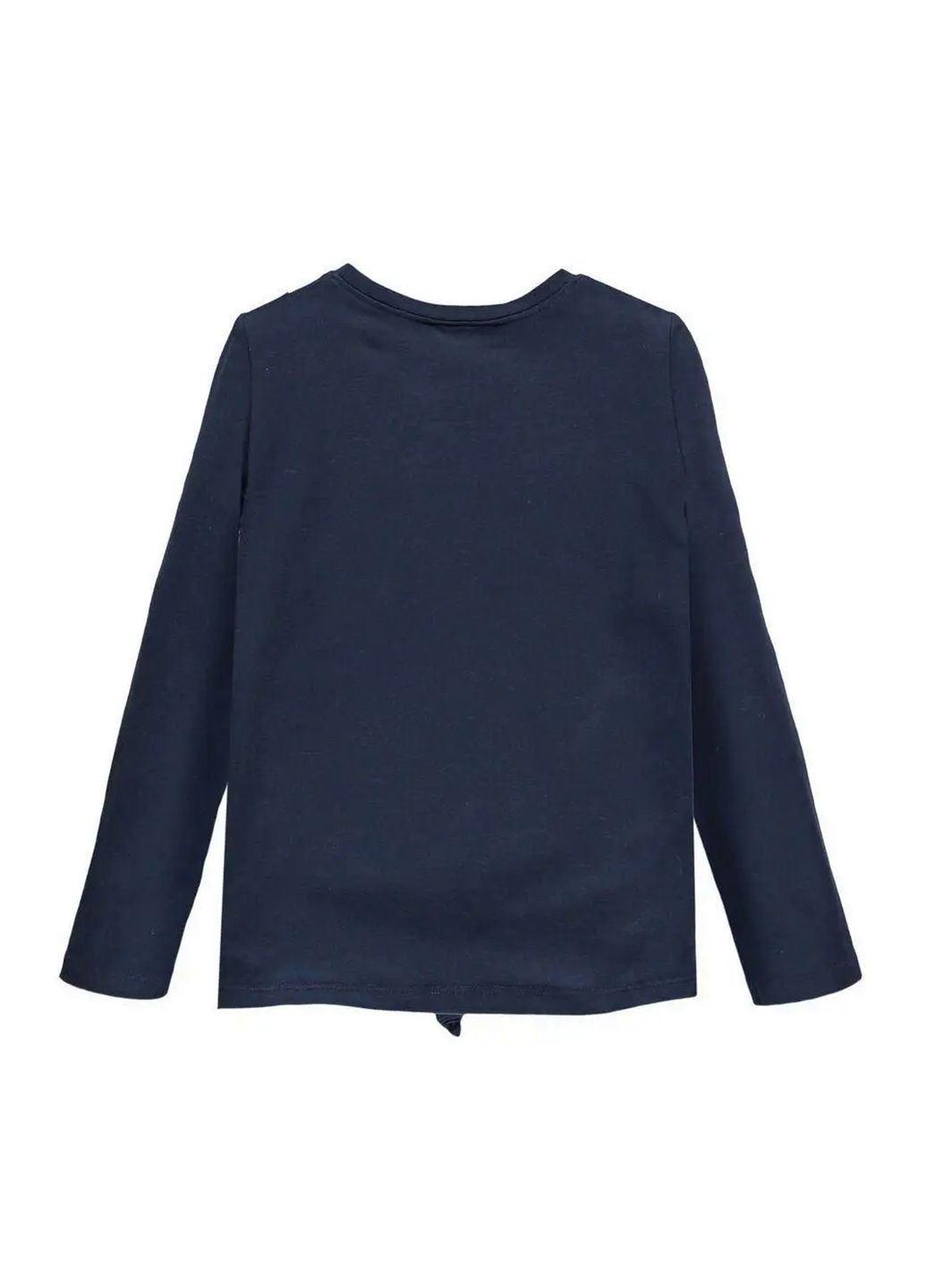 Лонгслів для дівчинки 183BGFL007-279 синій Brums (328288131)