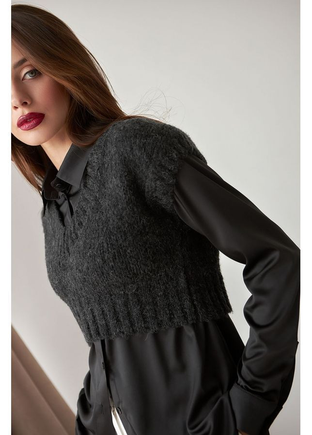 Жилет 2400 Антрацит Triko Bakh (368650740)