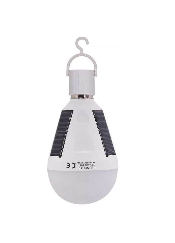 Лампа світлодіодна акумуляторна ST-CL001 із сонячною панеллю 12 Вт 6500 K 220 В E27 Led Solar Emergency VHG (338221103)