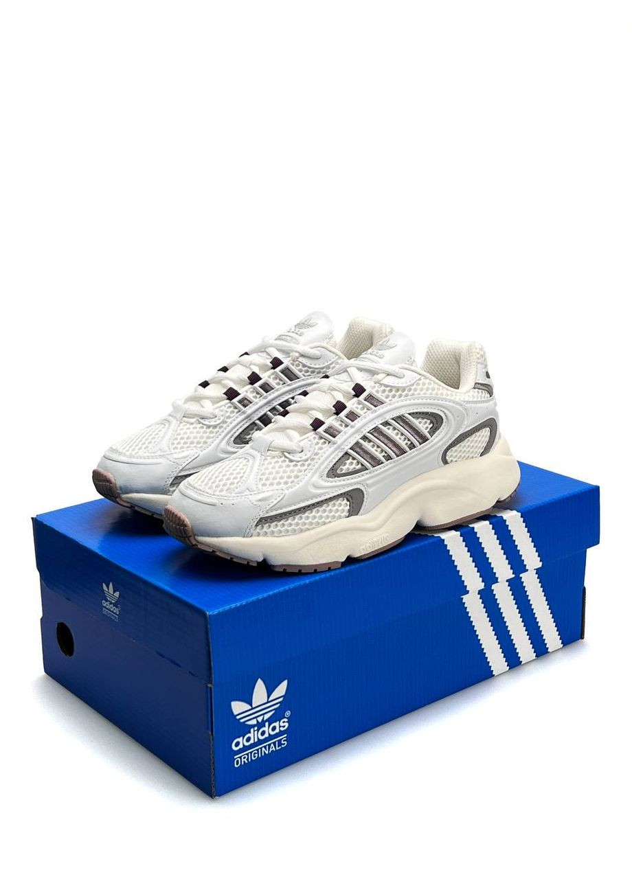 Кросівки жіночі Adidas White Gray Beige No Brand Originals Ozmillen комбіновані демісезони (307008775)
