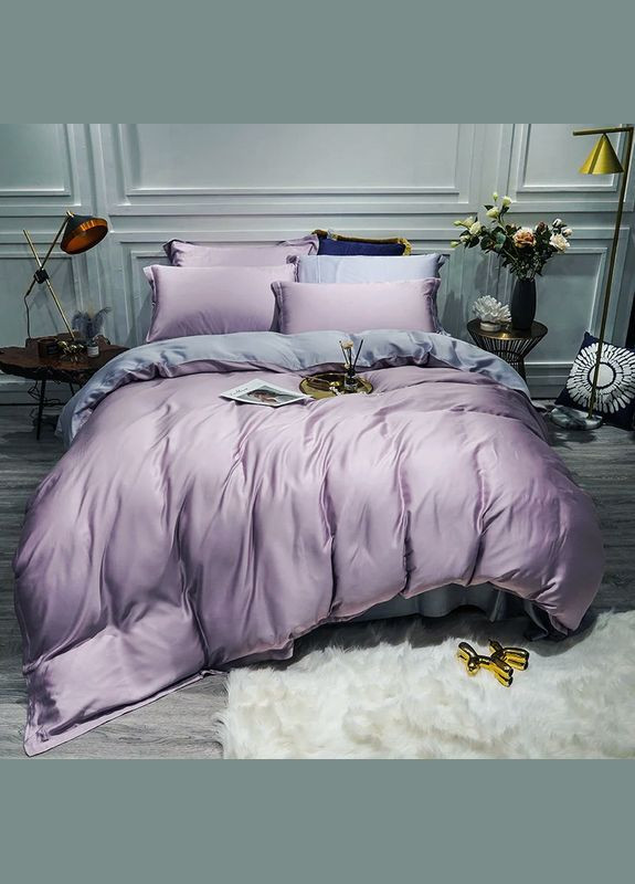 Постільна білизна LILAC FOG/PLATINUM Сатин Сімейна MERISET (278255945)
