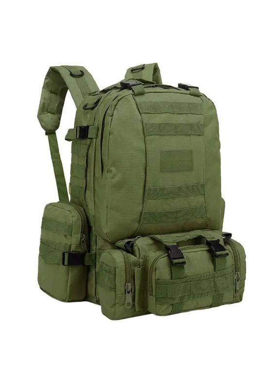 Рюкзак тактичний Tuscan 40+10 літрів колір Олива SILVER KNIGHT (315879773)