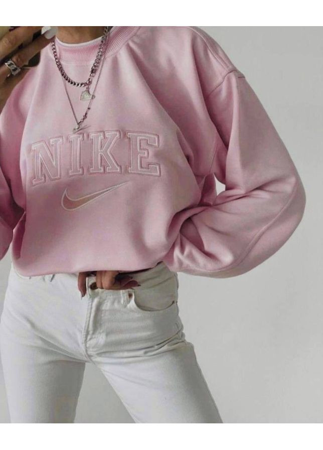 Рожевий стильний жіночий світшот oversize Україна (356683158)