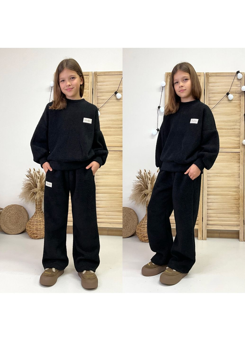 Чорний зимовий неймовірний костюм Україна