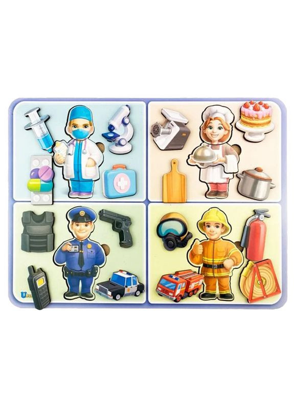 Набор деревянных пазлов «Профессии» Ubumblebees (365640163)