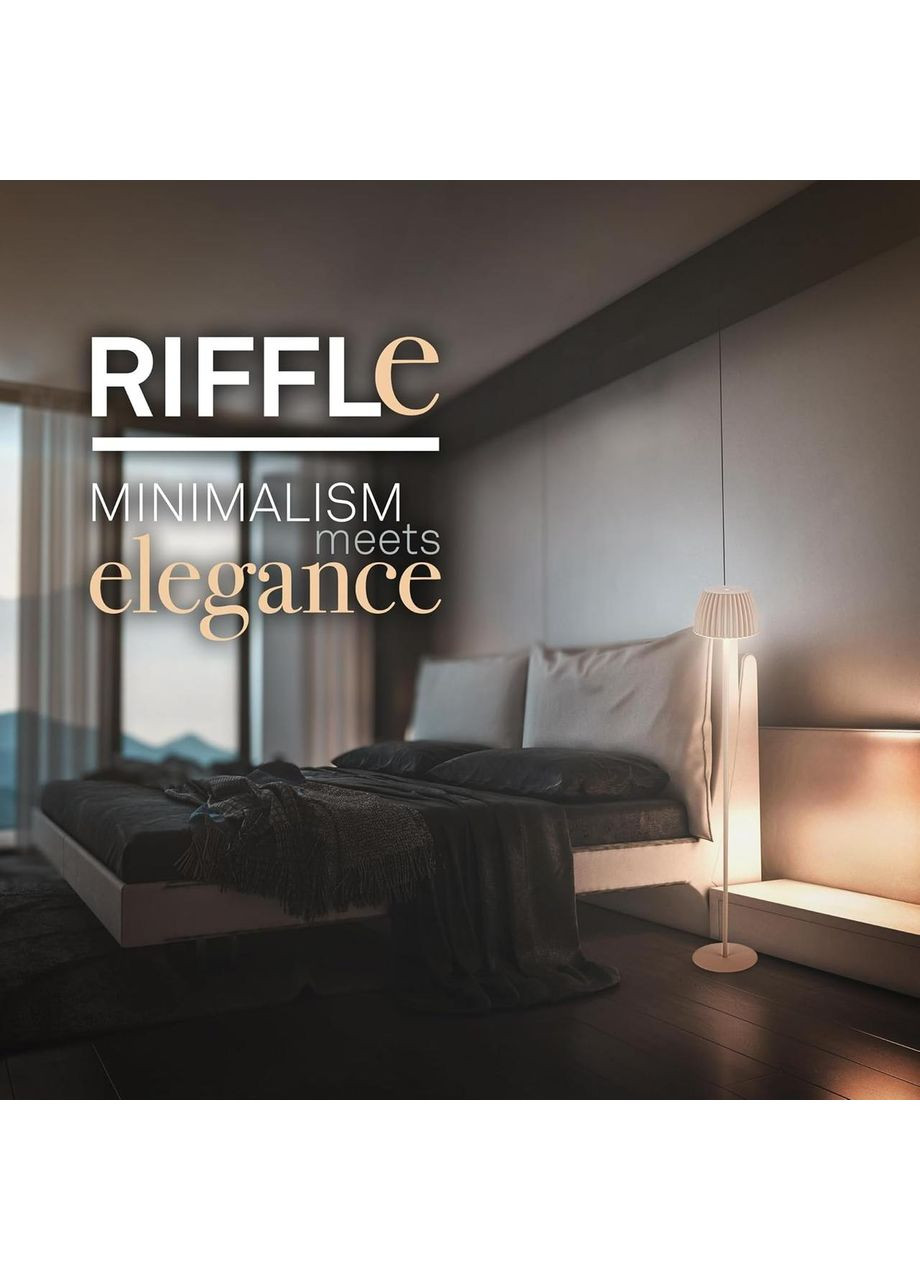 Торшер LED Бездротовий 124 см. Акумуляторний, Диммер, IP44, Сенсорний Briloner (372154167)