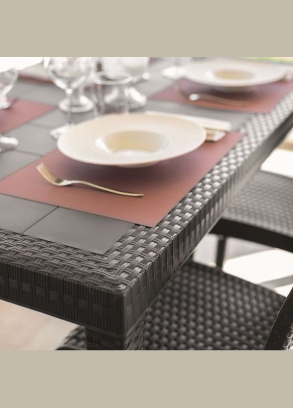 Стіл для саду пластиковий Houston, коричневий Bica (329407778)