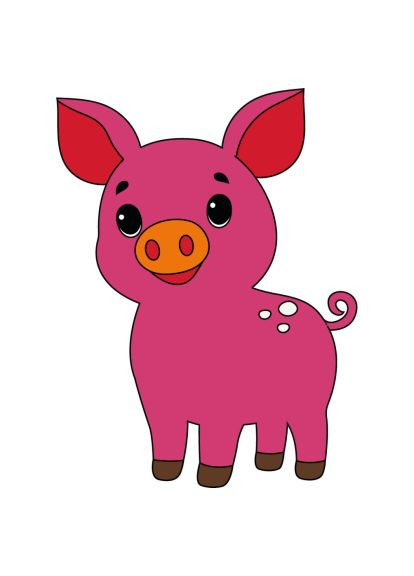 Картина по номерам (15110-AC) Artcraft Поросятко 25х30 см (366160827)