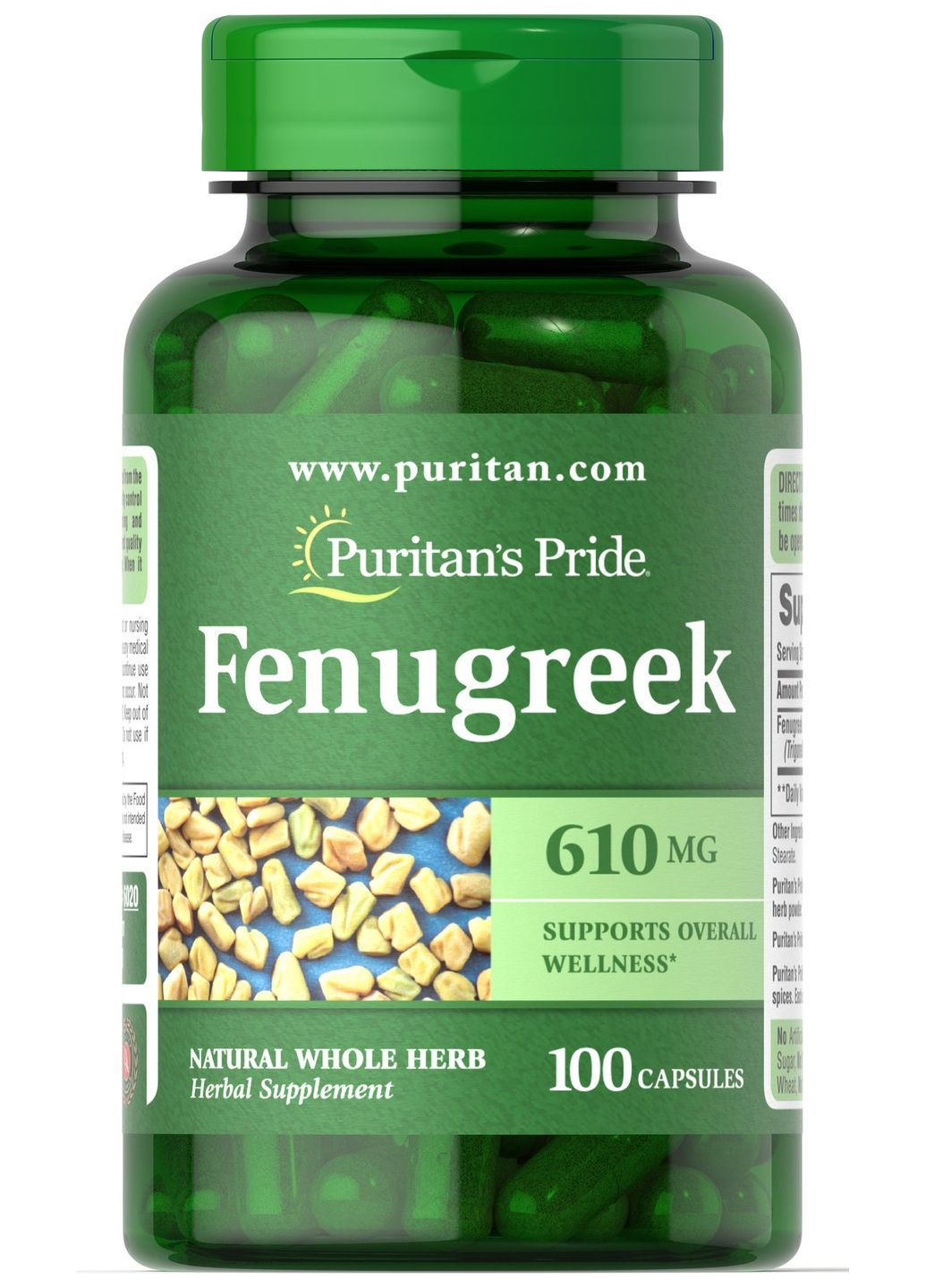 Fenugreek 610 mg - 100 caps Puritans Pride (393949630)