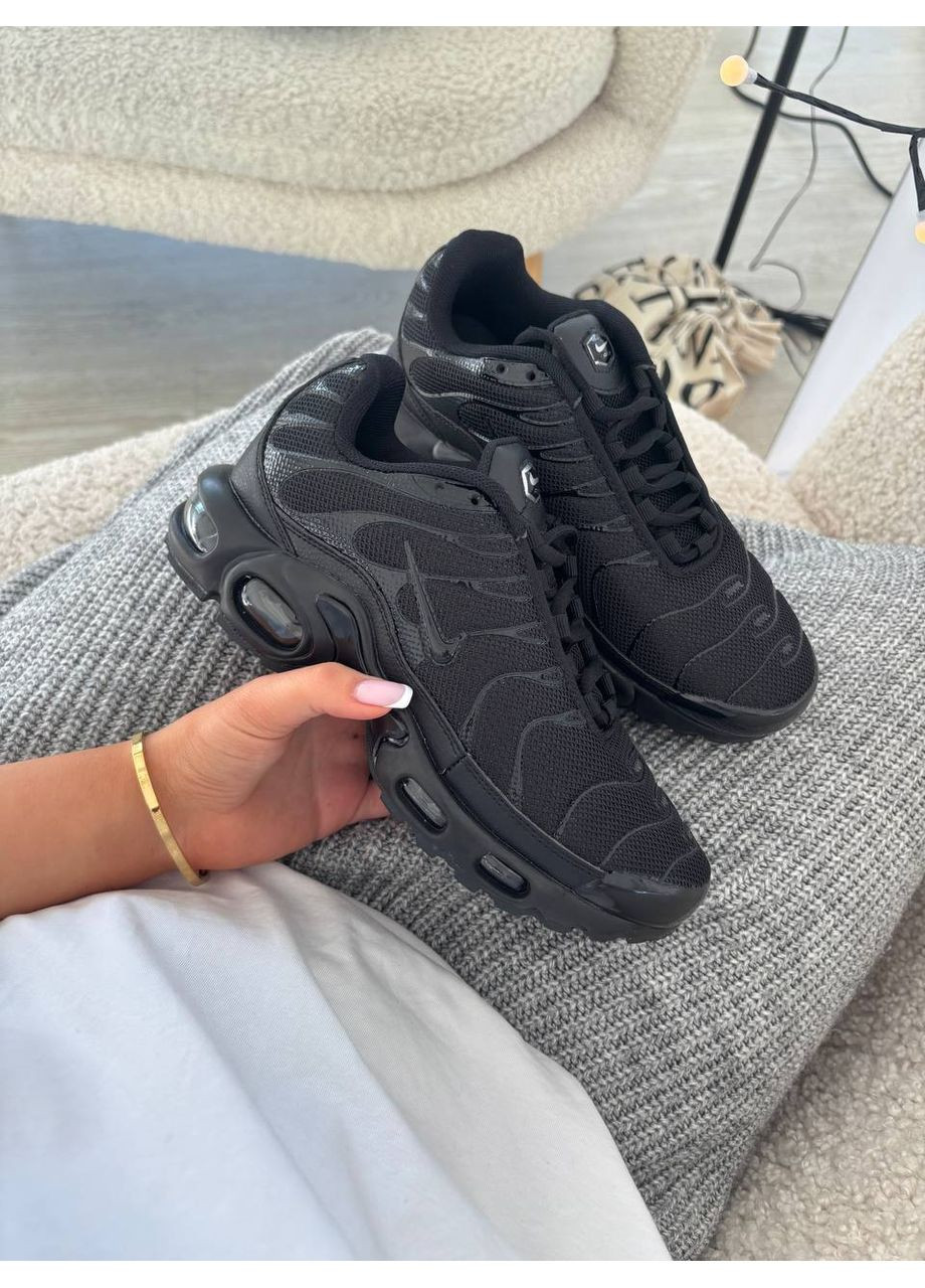 Кросівки Nike Air Max Plus Triple Black 604133-050 No Brand білі демісезони (366337634)