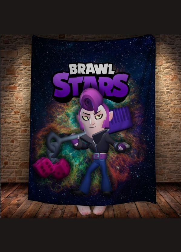 Плед з 3D принтом на тему Brawl Stars Герої Бравл Старс Перша Креативна мануфактура PERFECTUS Плед (301870487)