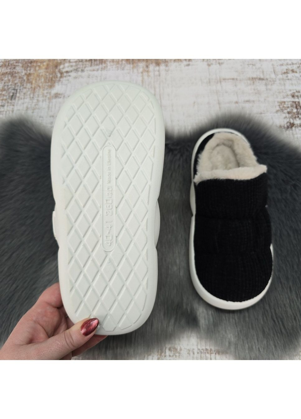 Капці чоловічі домашні теплі із закритим носком на хутрі Luck Line (370303121)