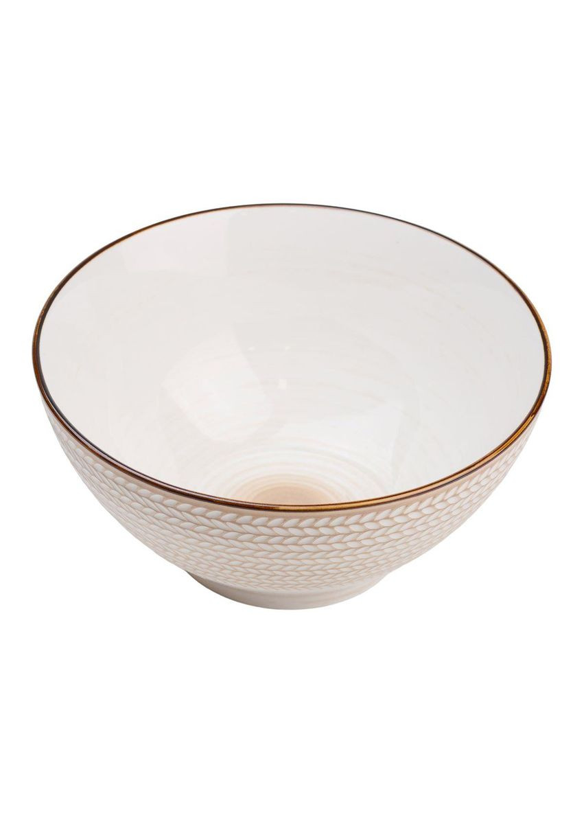 Тарілка глибока кругла порцелянова 20.5 см біла HP23385 TS Kitchen (370801863)