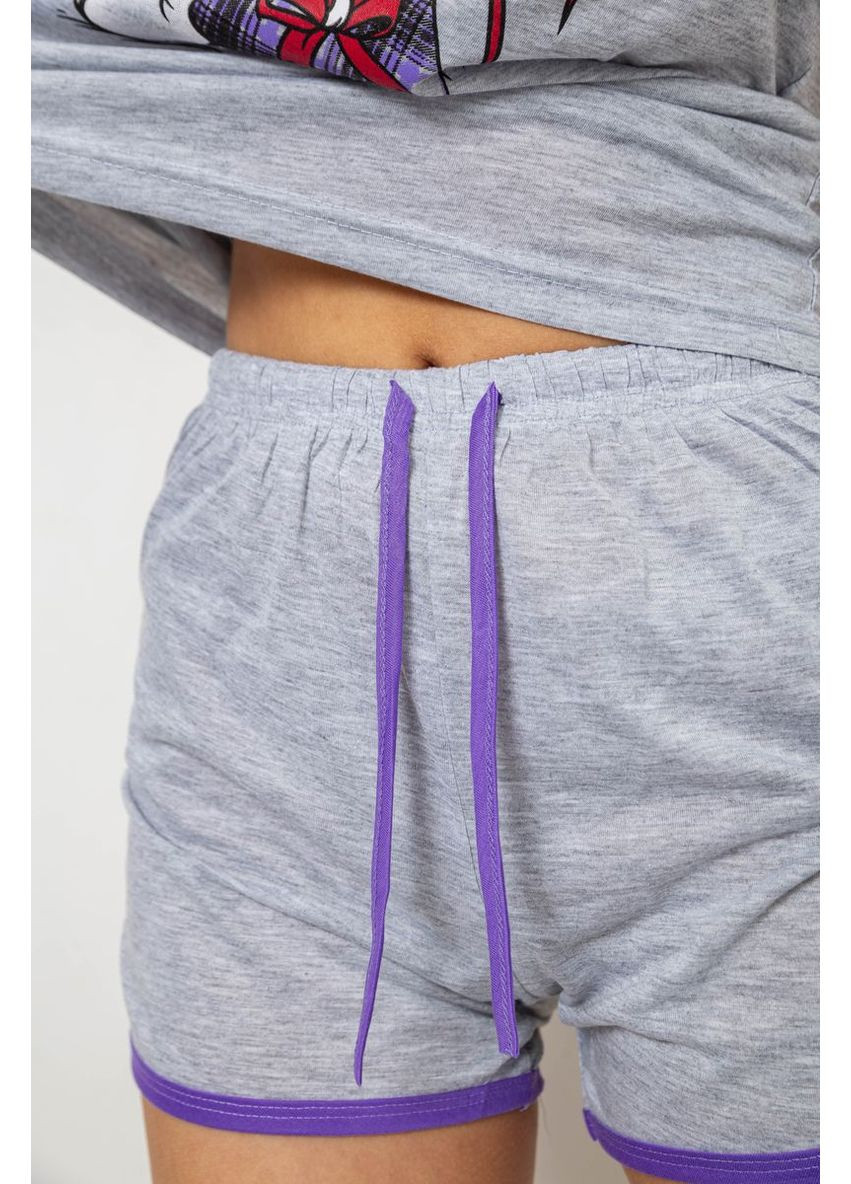 Комбинированная женская пижама с принтом, 238rb40 Fashion