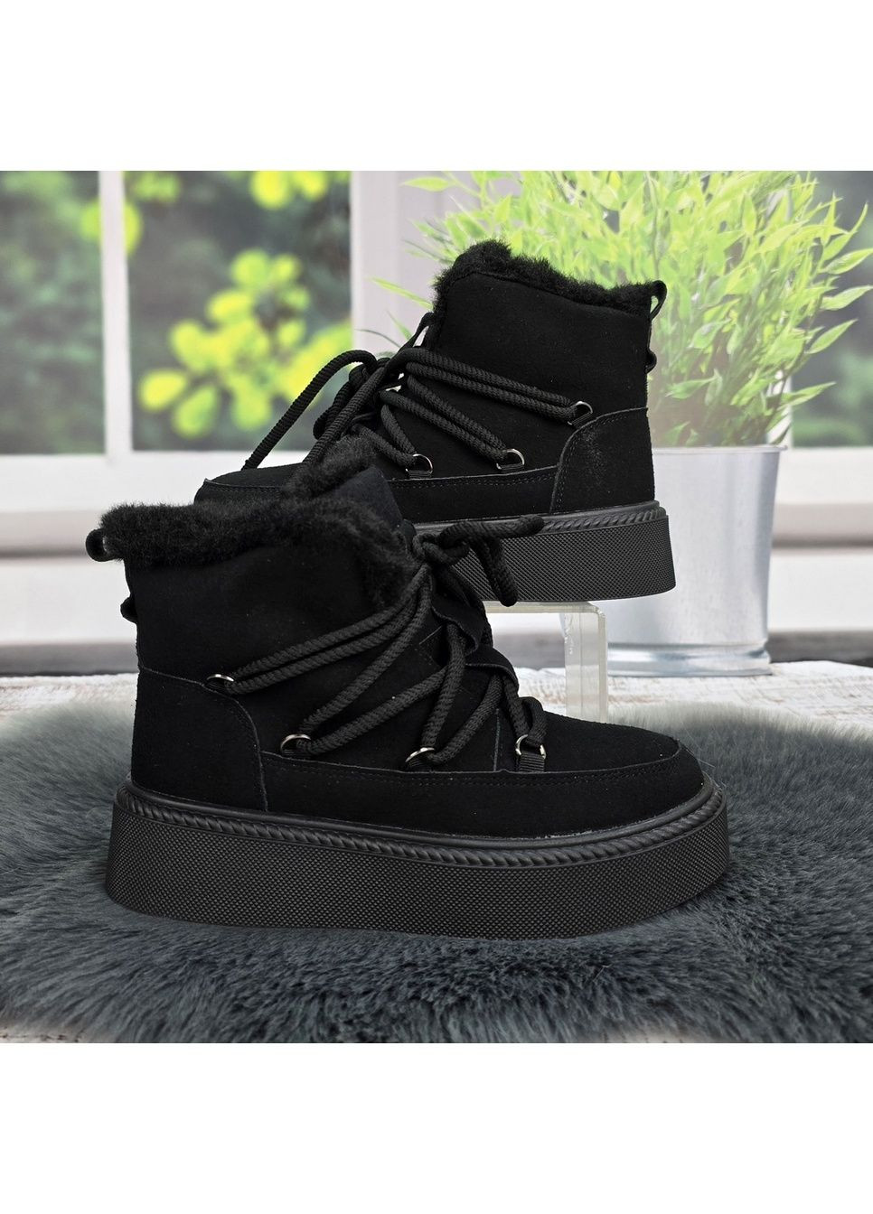 Зимние ботинки женские Ailaifa из натуральной замши