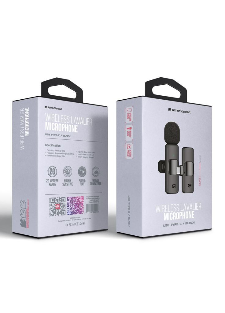 Мікрофон (m461352) ArmorStandart ASM2 USB Type-C Black (369019295)