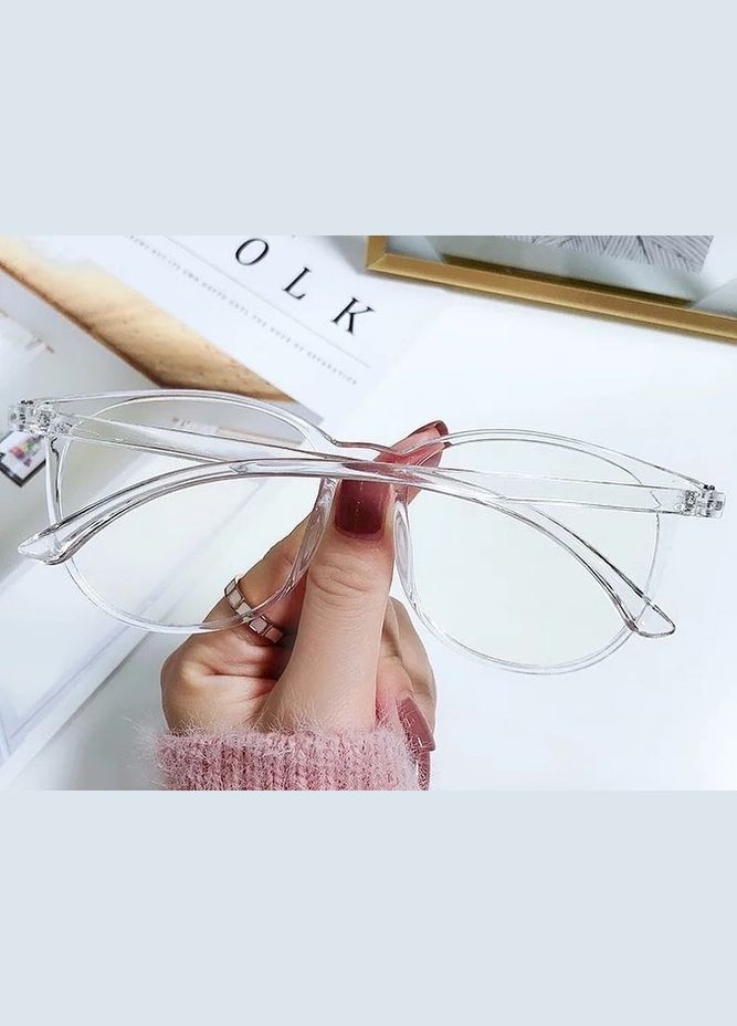 Прозорі іміджеві окуляри антиблікові унісекс окуляри нулівки в прозорій оправі LIGHT (315889445)