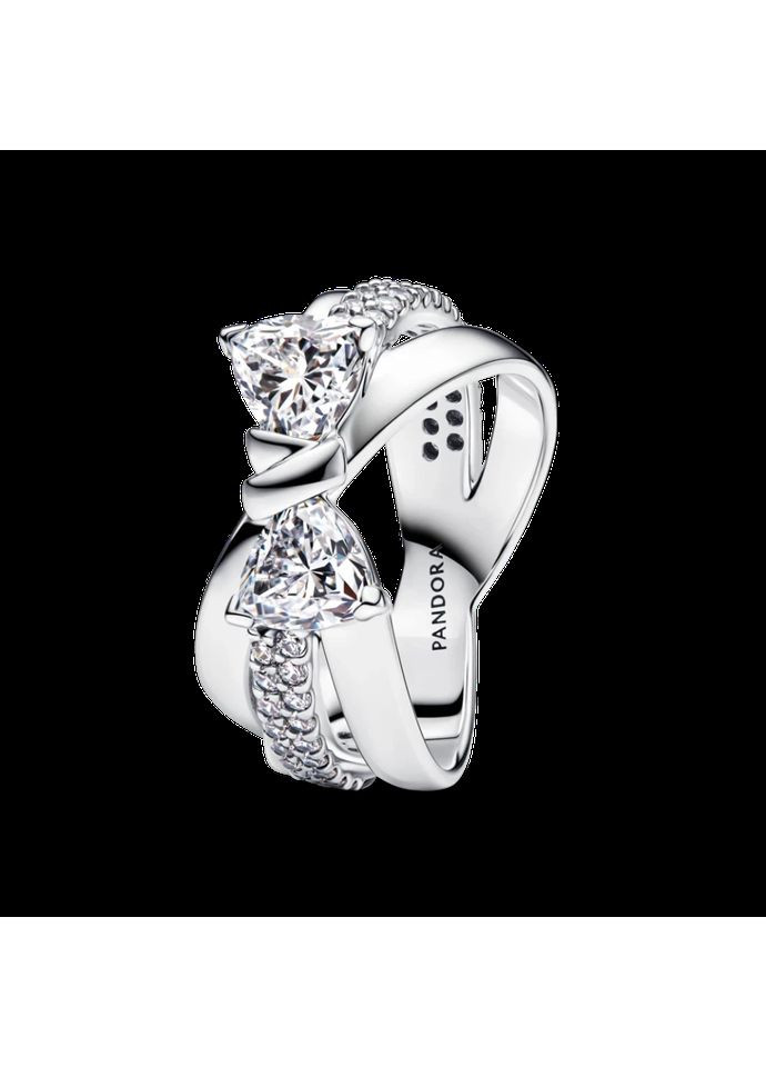 Серебряное кольцо Пандора "Искрящийся бант" 193553C01 Kabluchka (355344973)