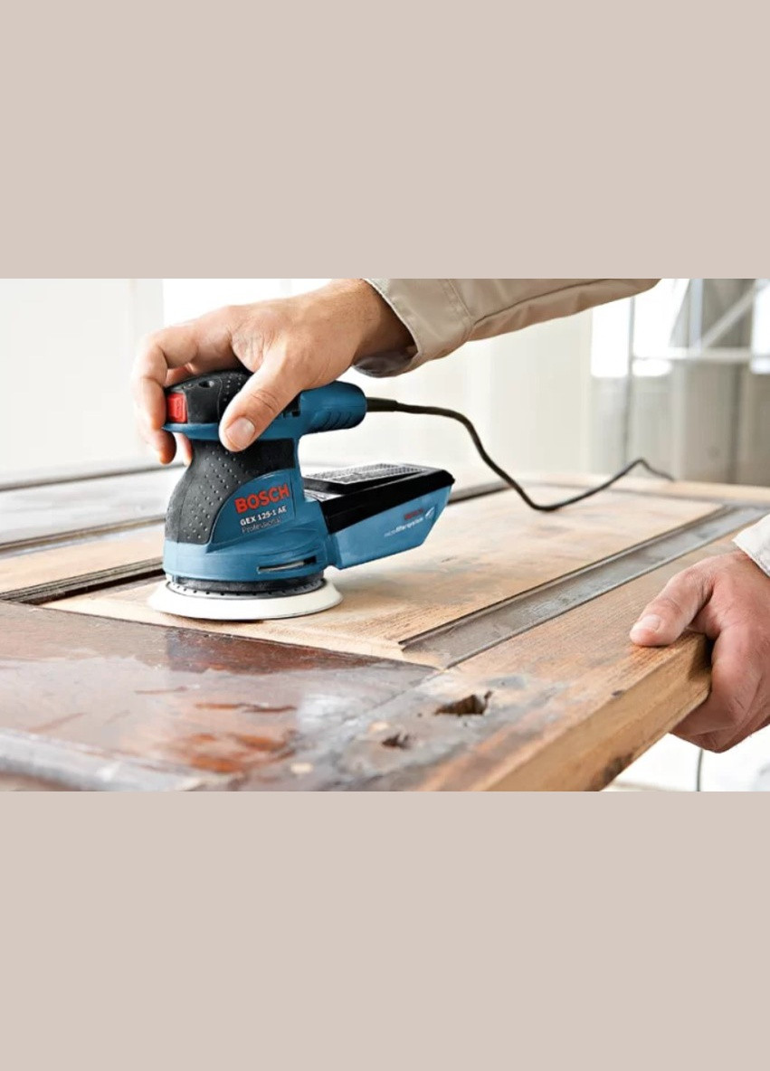 Ексцентрикова шліфмашина GEX 125-1 AE (250 Вт, 125 мм) із регулюванням обертів (20137) Bosch (295041617)