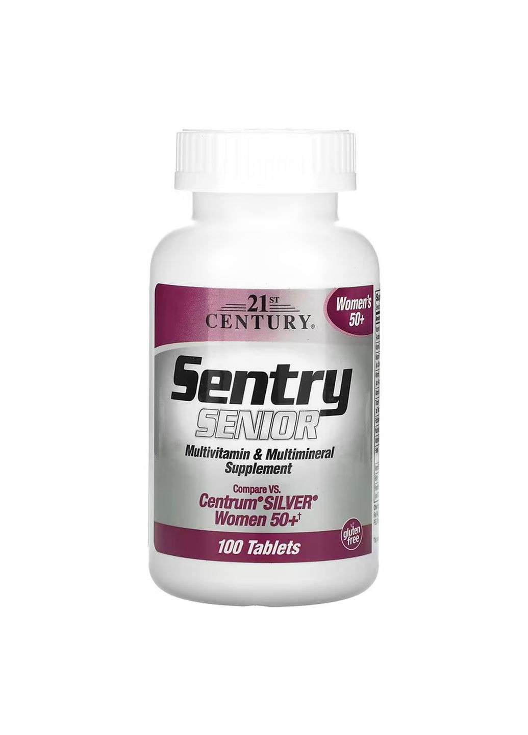 Мультивитамины для женщин 50+ Sentry Senior Women 100 таблеток поддержка здоровья сердца и костей 21st Century (371645832)