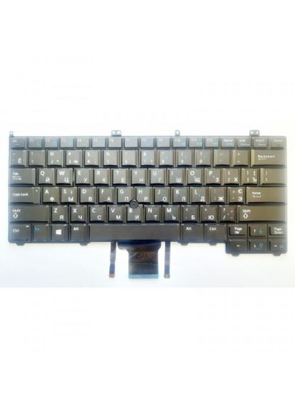 Клавіатура ноутбука (A46193) Dell latitude e7240/e7420/e7440 черная с тп и подсв ua (275092626)