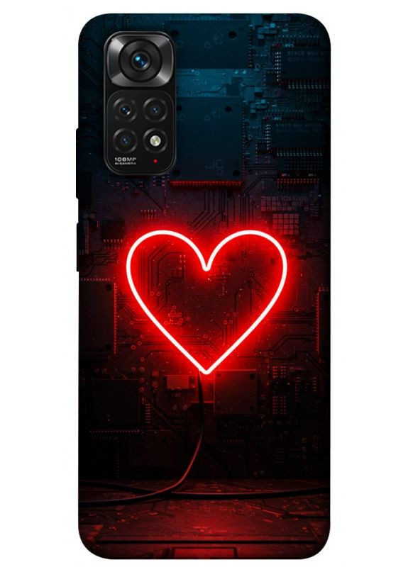 Чохол з принтом для Xiaomi Redmi Note 11, 11S для Сяомі, ксіомі редмі ноте 11, ноте 11с Яскраве серце No Brand (339060447)