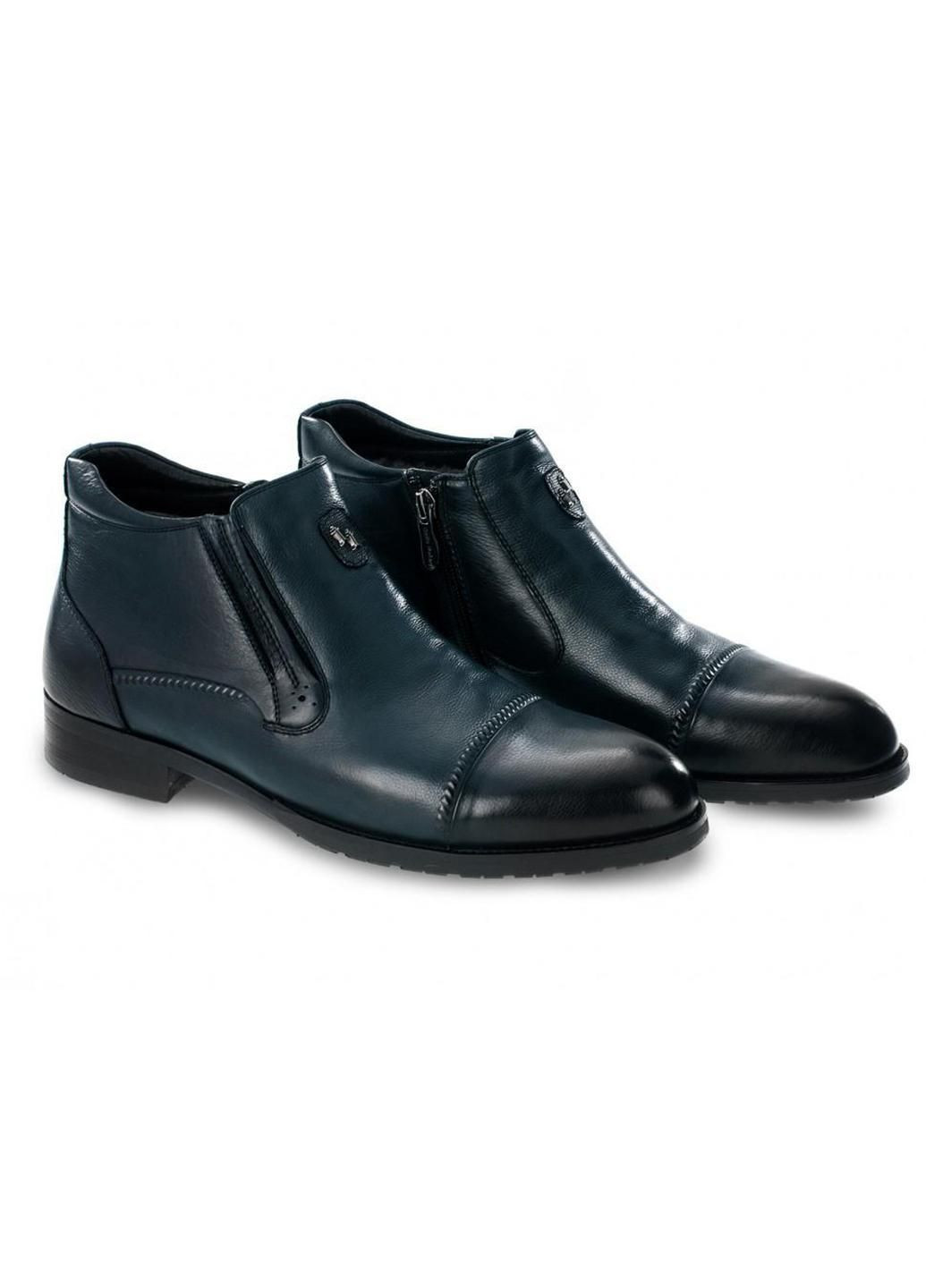 Темно-синие зимние ботинки 7194117 цвет тёмно-синий Carlo Delari
