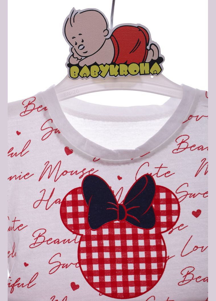 Червона сукня бавовняна для дівчинки mimix з принтом мінні червоне 104 см (44863) BABYKROHA (323469663)