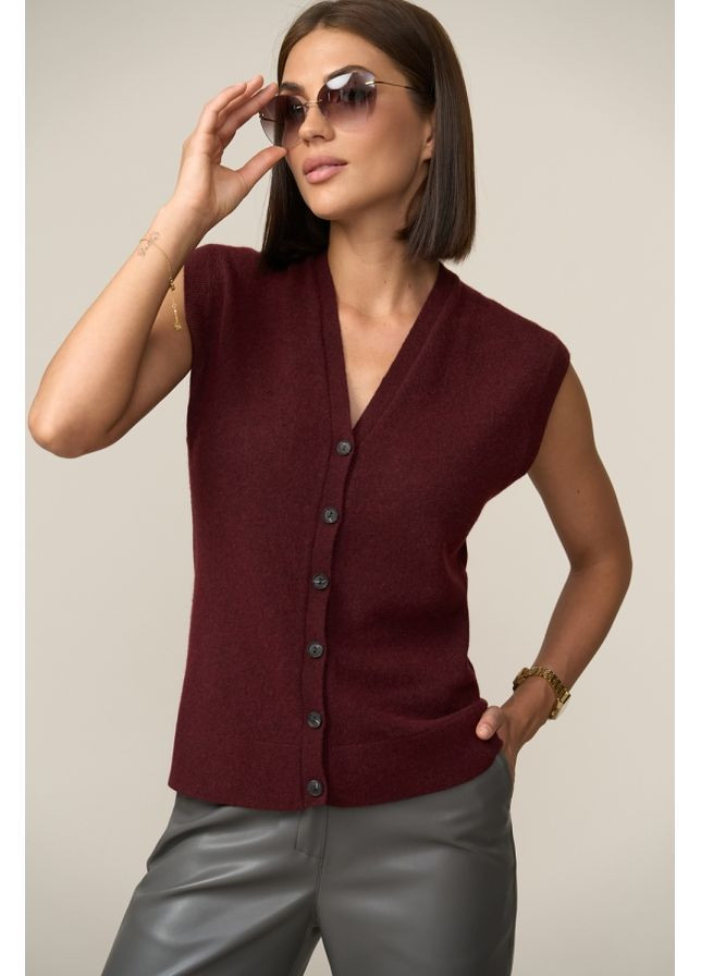 Жилет кашемир 2832 Серый Triko Bakh (368651206)