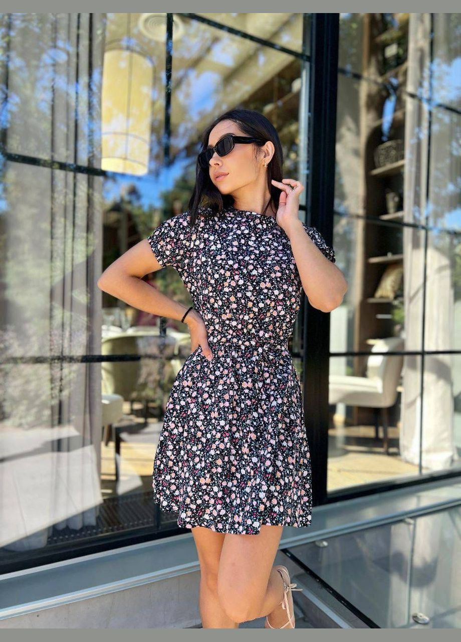 Синее нежное платье синего цвета 28380 ме No Brand