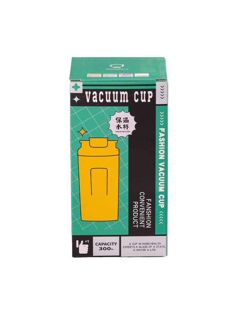 Термокружк с трубочкой из нержавеющей стали 300 мл Happy Life (315718388)