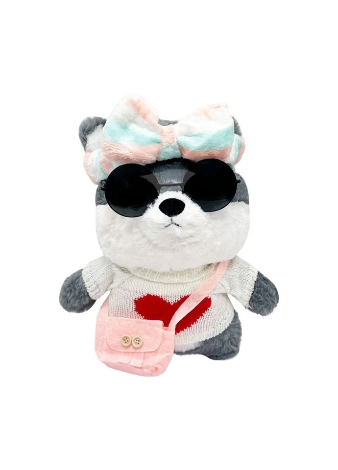 М'яка іграшка "Песик" K0201(Grey) одяг в асортименті, 30 см Bambi (378460326)