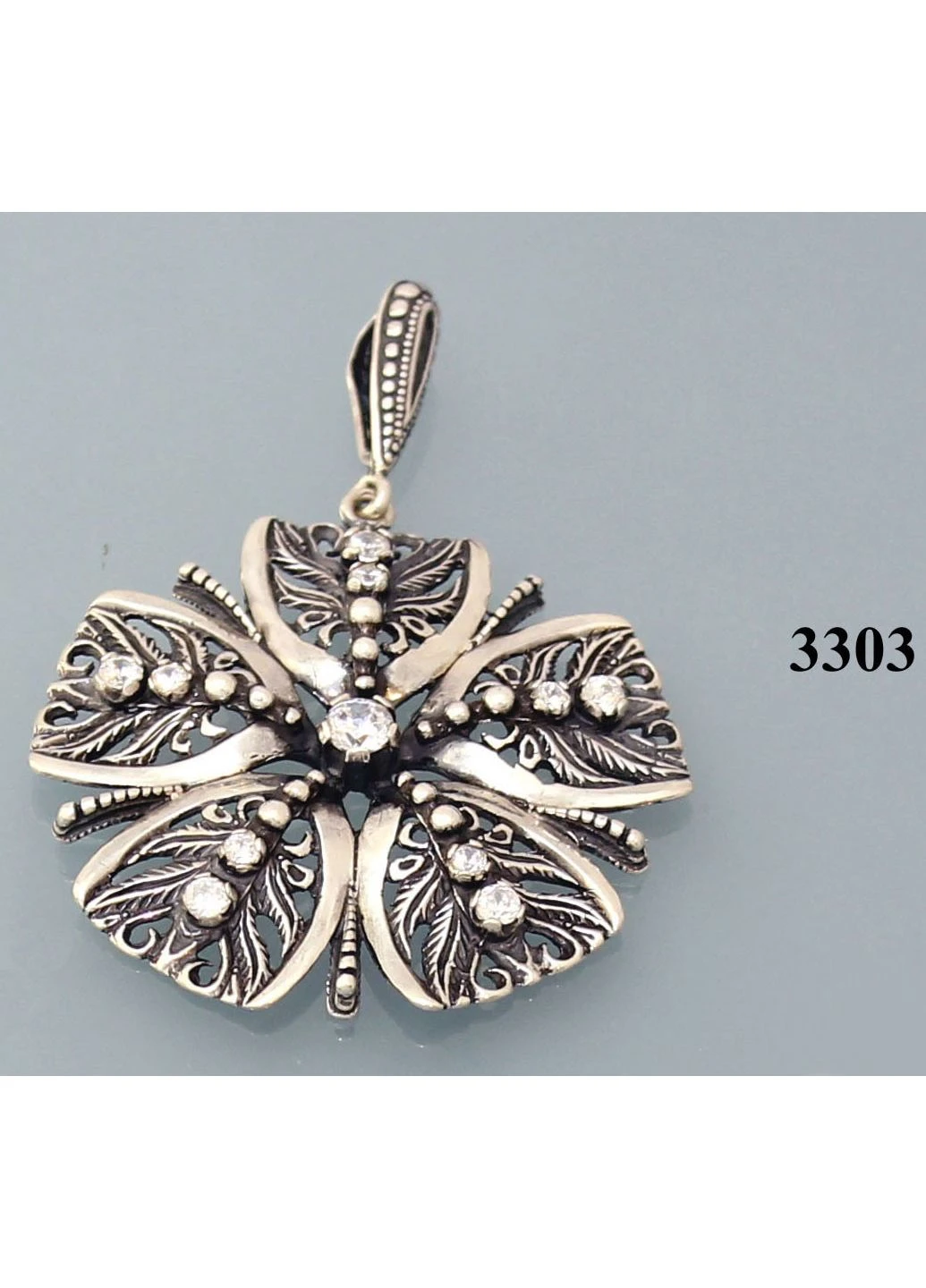 Кулон из серебра с цирконием 3303 ХАРТОВ (397872752)