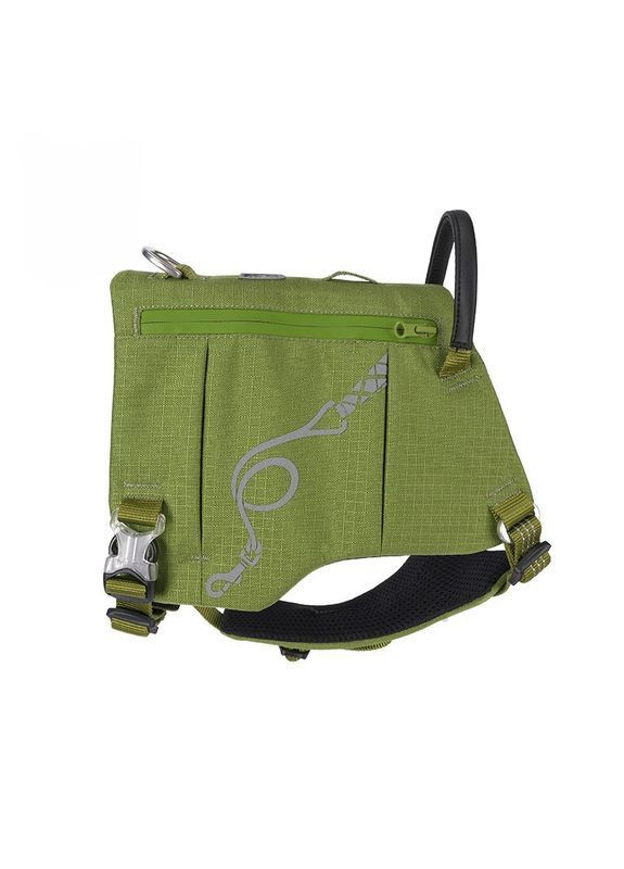 Шлейка для собак TLB2251 светоотражающая, из водонепроницаемой ткани Cordura, регулируемая, Оливковый, XL Truelove (373444119)