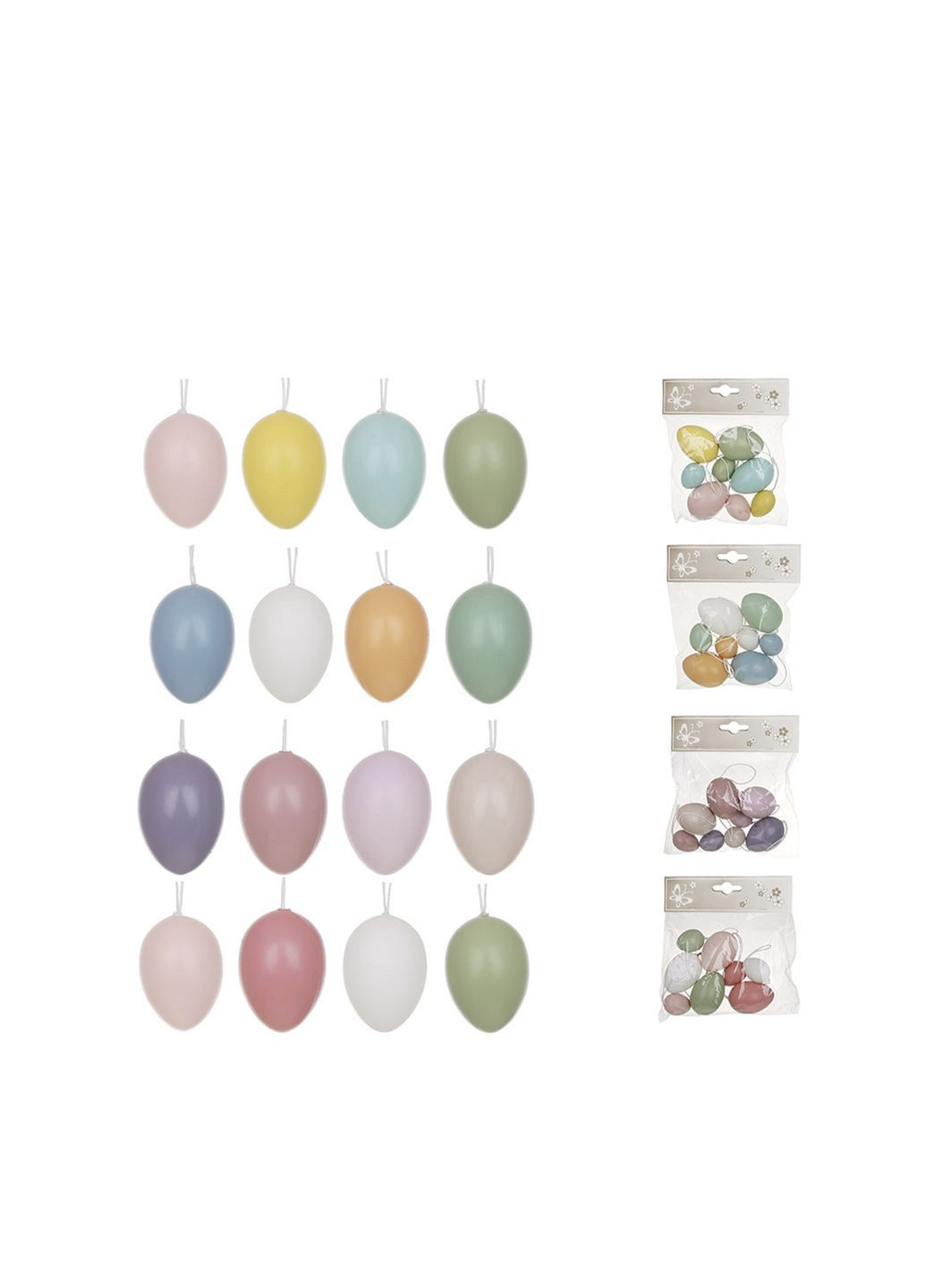 Набор из 8 пасхальных подвесок "Яйцо" цвет разноцветный ЦБ-00270717 BonaDi (322561013)