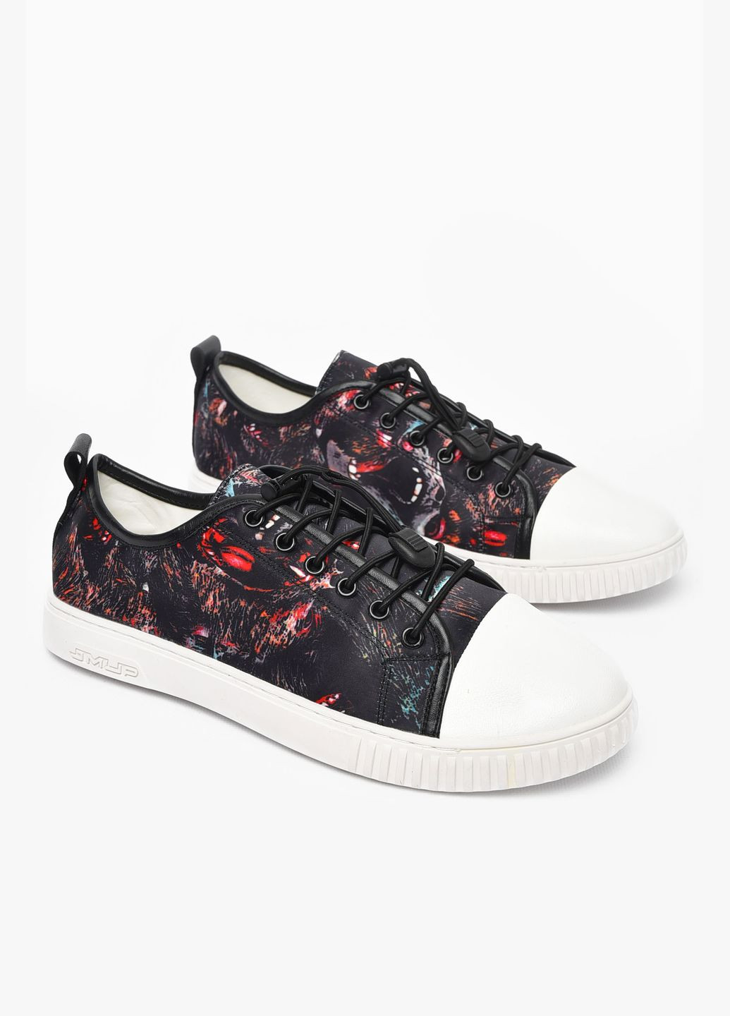 Чорні кеди чоловічі чорного кольору на шнурівці Let's Shop