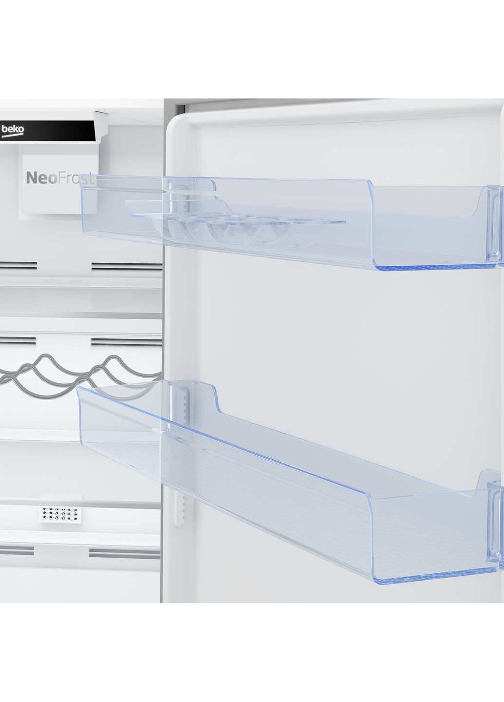 Холодильник RCNA366I40WN з нижн. мороз., 186x60x67, xолод.відд.-215л, мороз.відд.-109л, 2дв., E, NF, BEKO (370605154)
