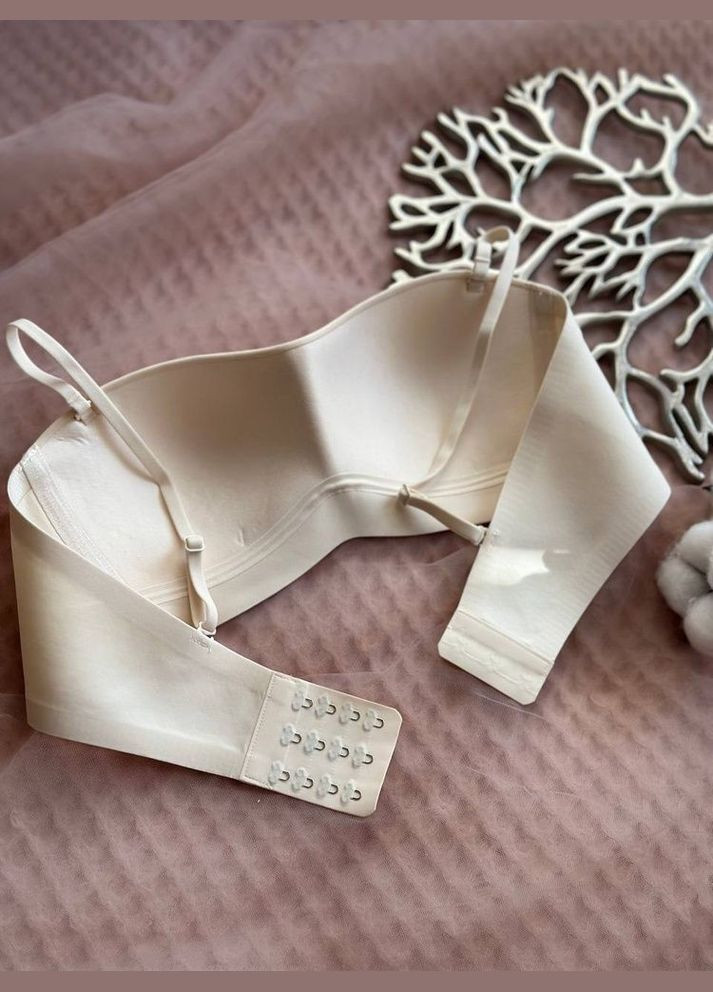 Молочный бесшовный бесшовный бюстгальтер Mandhari без косточек