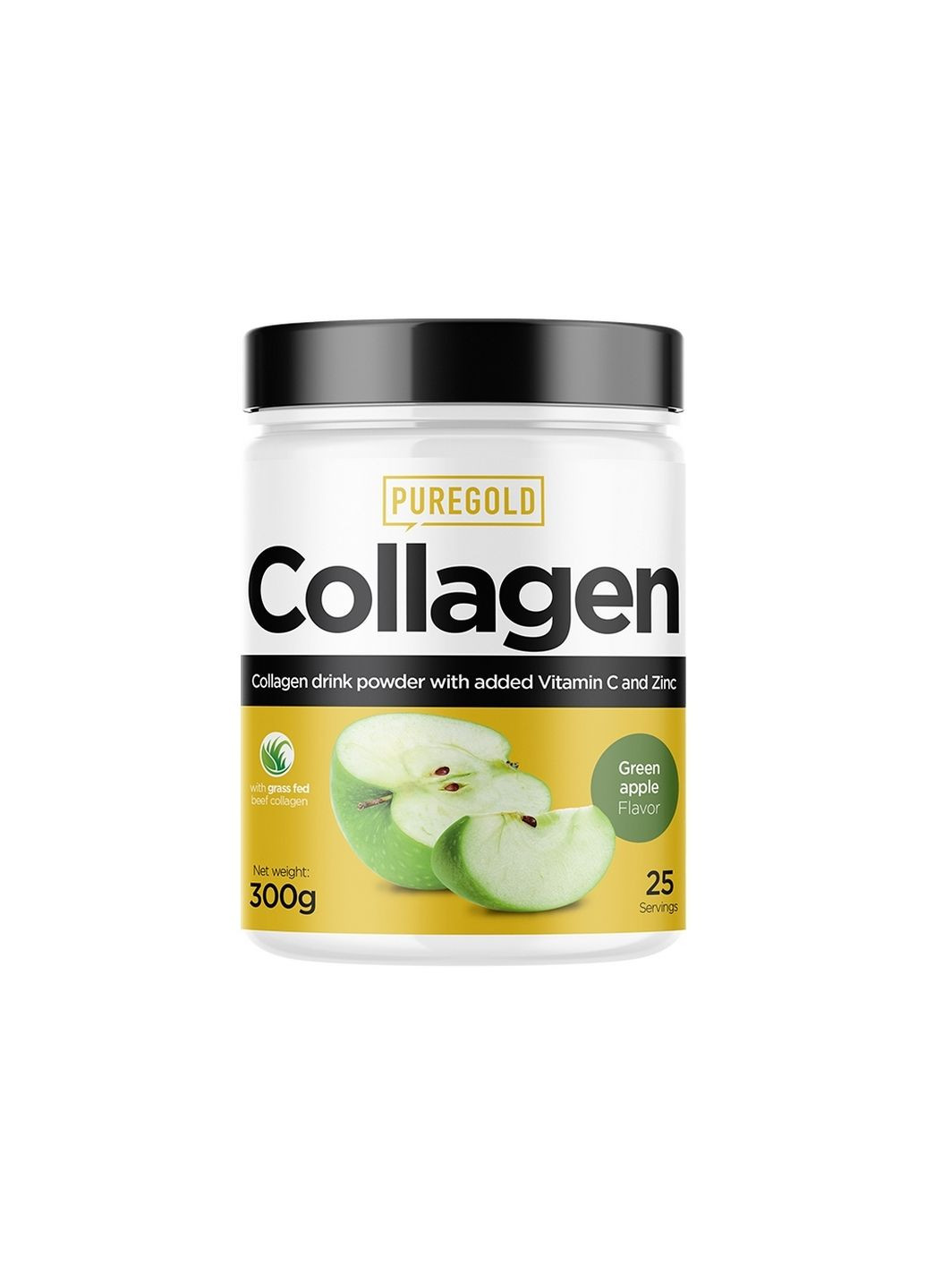 Препарат для суглобів та зв'язок Collagen, 300 грам Зелене яблуко Pure Gold Protein (293477729)