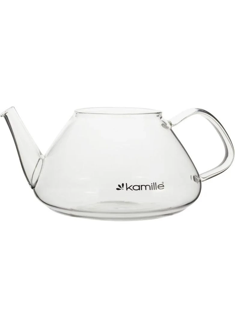 Заварювальний чайник Glass-Teapot 450 мл з боросилікатного скла з металевим ситечком Kamille (397065629)