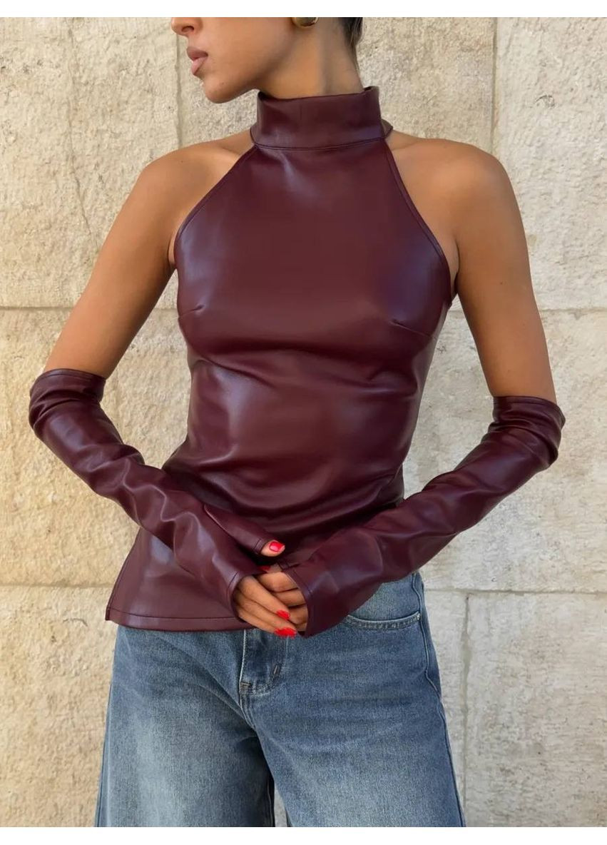 Жіночий топ з рукавичками No Brand (370299358)