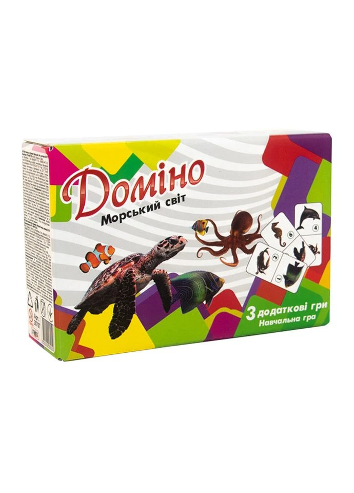 Настольная игра Домино Морской мир (укр.) 30767 Strateg (390474099)