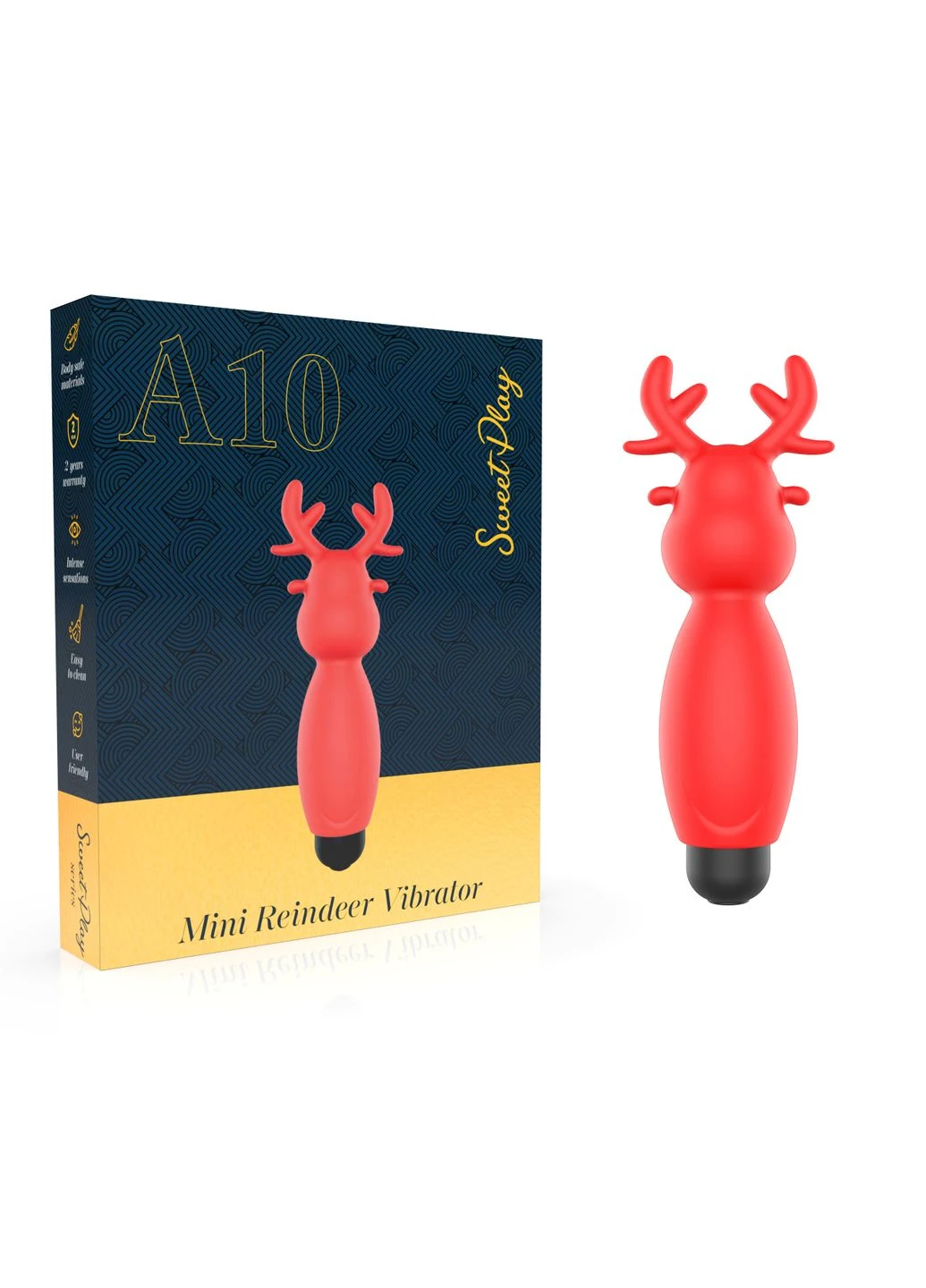 Мини-вибратор Sweet Play Mini Reindeer Vibrator A10 Erospace (400833053)